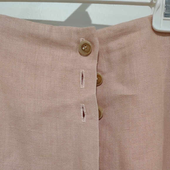 Country Shop vintage button up skirt, blush pink - Size 4 - Picture 4 of 10